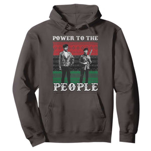 Vintage Black Panthers Party Hoodie Power To The People Self Defense Black History TS10 Dark Chocolate Print Your Wear