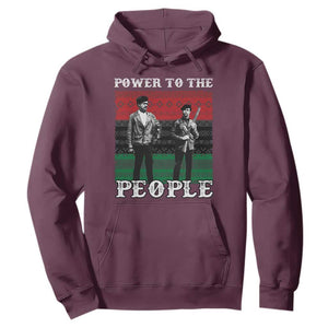 Vintage Black Panthers Party Hoodie Power To The People Self Defense Black History TS10 Maroon Print Your Wear