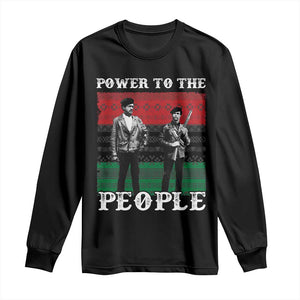 Vintage Black Panthers Party Long Sleeve Shirt Power To The People Self Defense Black History TS10 Black Print Your Wear