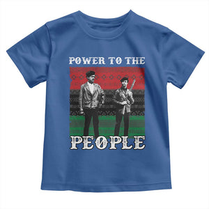 Vintage Black Panthers Party Toddler T Shirt Power To The People Self Defense Black History TS10 Royal Blue Print Your Wear