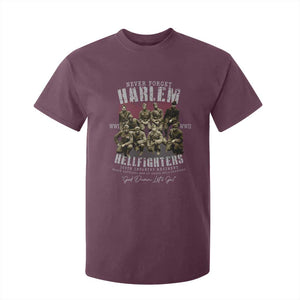 Halem Hellfighters T Shirt For Kid African American Black Military History Soldiers WWI WWII TS10 Maroon Print Your Wear