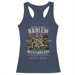 Halem Hellfighters Racerback Tank Top African American Black Military History Soldiers WWI WWII TS10 Navy Print Your Wear