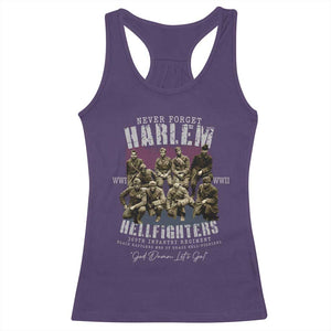 Halem Hellfighters Racerback Tank Top African American Black Military History Soldiers WWI WWII TS10 Purple Print Your Wear