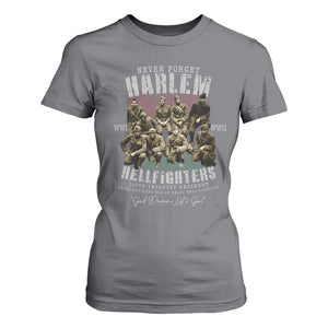 Halem Hellfighters T Shirt For Women African American Black Military History Soldiers WWI WWII TS10 Charcoal Print Your Wear