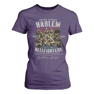 Halem Hellfighters T Shirt For Women African American Black Military History Soldiers WWI WWII TS10 Purple Print Your Wear