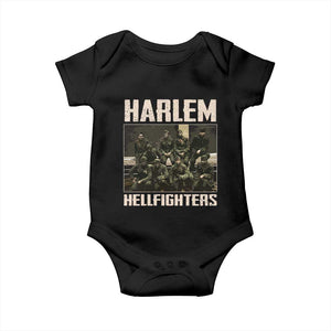 Halem Hellfighters Baby Onesie USA Black Military History Soldiers WWI WWII TS10 Black Print Your Wear