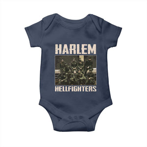 Halem Hellfighters Baby Onesie USA Black Military History Soldiers WWI WWII TS10 Navy Print Your Wear