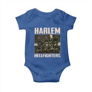 Halem Hellfighters Baby Onesie USA Black Military History Soldiers WWI WWII TS10 Royal Blue Print Your Wear