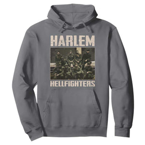 Halem Hellfighters Hoodie USA Black Military History Soldiers WWI WWII TS10 Charcoal Print Your Wear