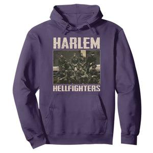 Halem Hellfighters Hoodie USA Black Military History Soldiers WWI WWII TS10 Purple Print Your Wear