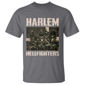 Halem Hellfighters T Shirt USA Black Military History Soldiers WWI WWII TS10 Charcoal Print Your Wear