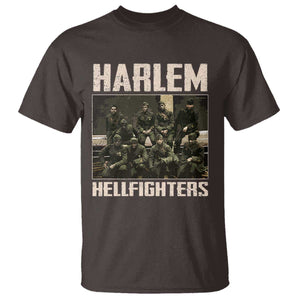 Halem Hellfighters T Shirt USA Black Military History Soldiers WWI WWII TS10 Dark Chocolate Print Your Wear