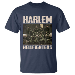 Halem Hellfighters T Shirt USA Black Military History Soldiers WWI WWII TS10 Navy Print Your Wear