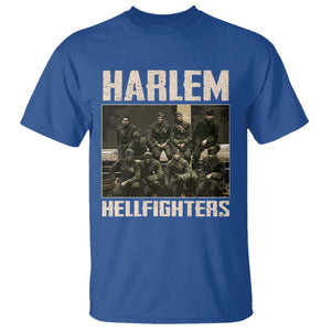 Halem Hellfighters T Shirt USA Black Military History Soldiers WWI WWII TS10 Royal Blue Print Your Wear