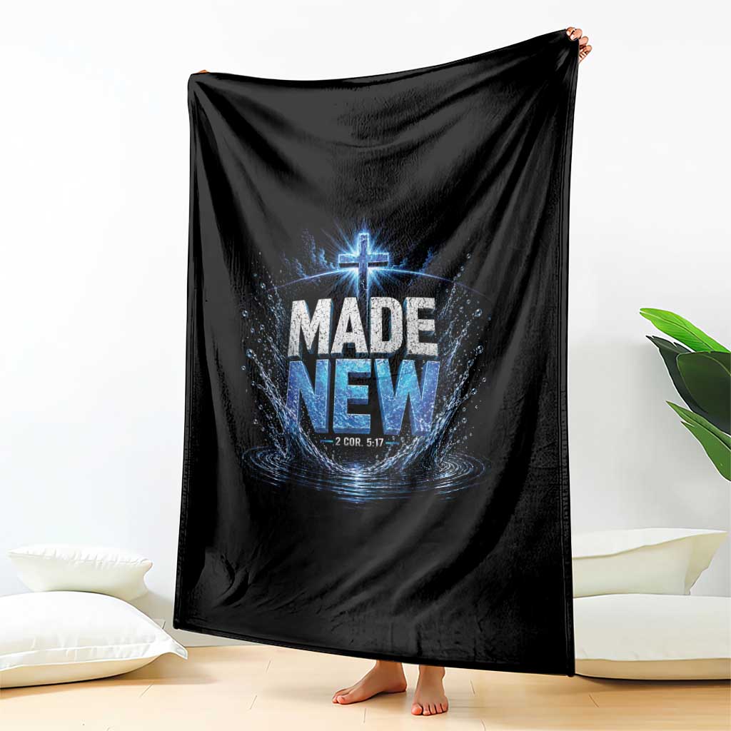 Christian Baptism Throw Blanket Made Water Bible Verse Baptized TS10 Print Your Wear