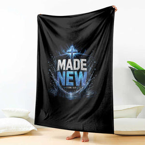 Christian Baptism Throw Blanket Made Water Bible Verse Baptized TS10 Print Your Wear