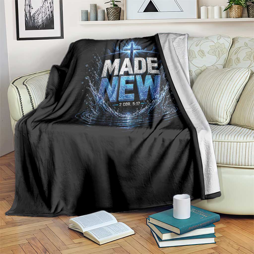 Christian Baptism Throw Blanket Made Water Bible Verse Baptized TS10 Print Your Wear
