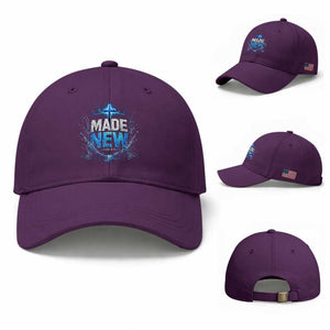 Christian Baptism Baseball Cap Made Water Bible Verse Baptized TS10 Baseball Cap Universal Fit Purple Print Your Wear