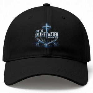 Baptism Baseball Cap Left It In The Water Matthew 28 19 Christian Cross TS10 Print Your Wear