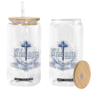 Baptism Glass Can Left It In The Water Matthew 28 19 Christian Cross TS10 Print Your Wear