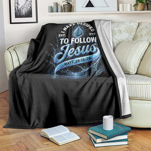 New Baptist Believer Throw Blanket Have Decided To Follow Jesus 2026 TS10 Print Your Wear