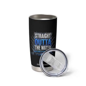 Baptism Tumbler Cup Straight Outta Water Christian Baptized TS10 Print Your Wear