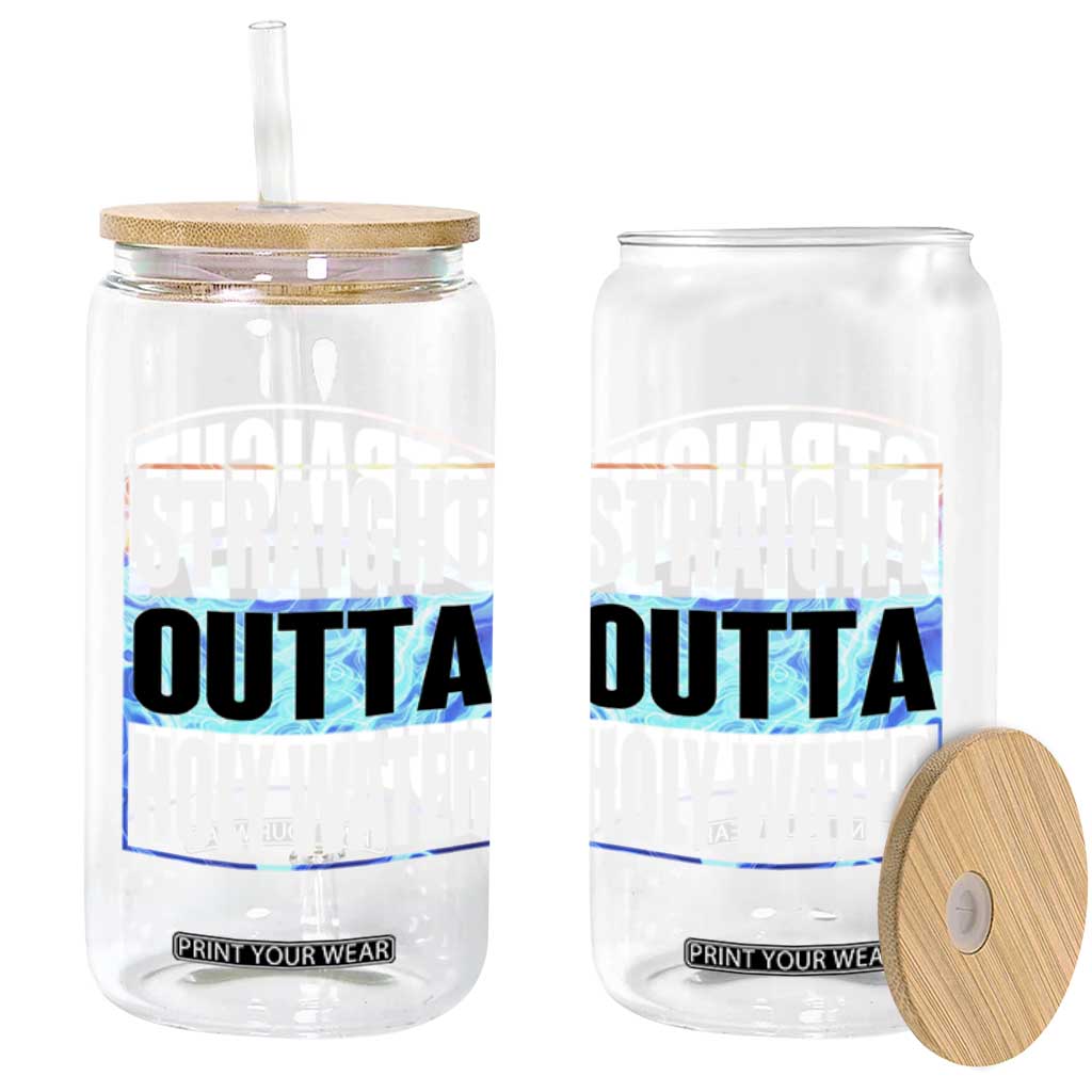 Straight Outta Holy Water Glass Can Baptismal Baptism Christening TS10 Print Your Wear