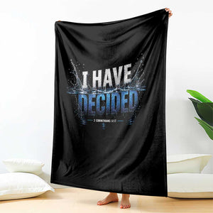 Christian Baptism Throw Blanket New Believer Water Immersion Baptized I Have Decided TS10 Print Your Wear