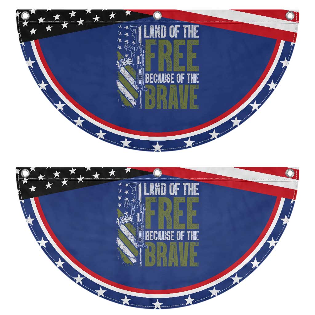 Land of the Free Because of the Brave Patriotic Fan Flag Gun American Flag TS10 2pcs pack Classic Navy Print Your Wear