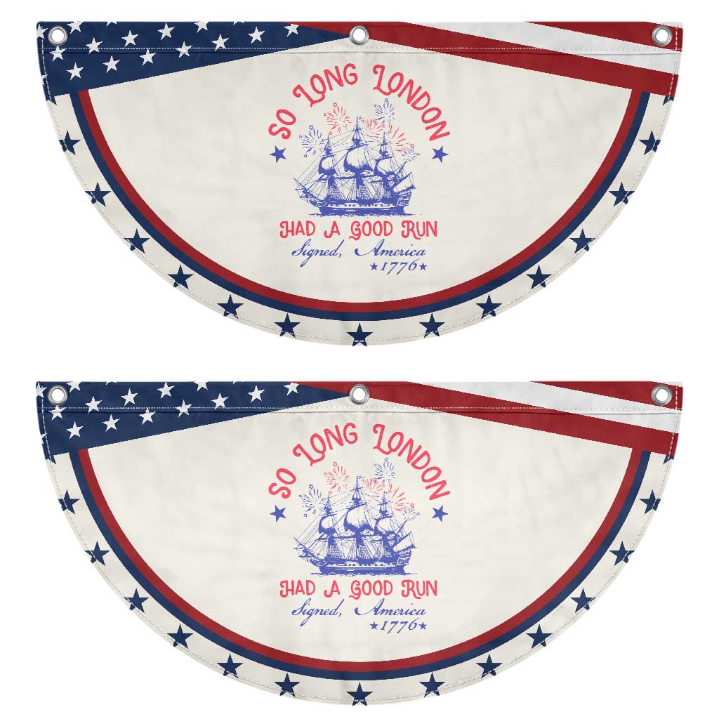 Funny 4th Of July Patriotic Fan Flag So Long London Had A Good Run Usa TS10 2pcs pack Classic Beige Print Your Wear