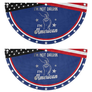 Funny 4th of July Drinking Patriotic Fan Flag Not Drunk I am American TS10 2pcs pack Classic Navy Print Your Wear