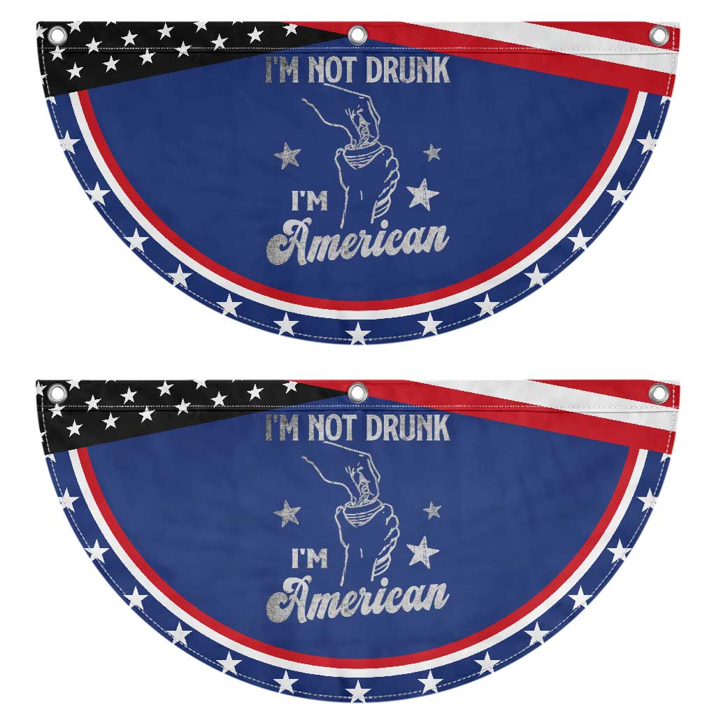 Funny 4th of July Drinking Patriotic Fan Flag Not Drunk I am American TS10 2pcs pack Classic Navy Print Your Wear