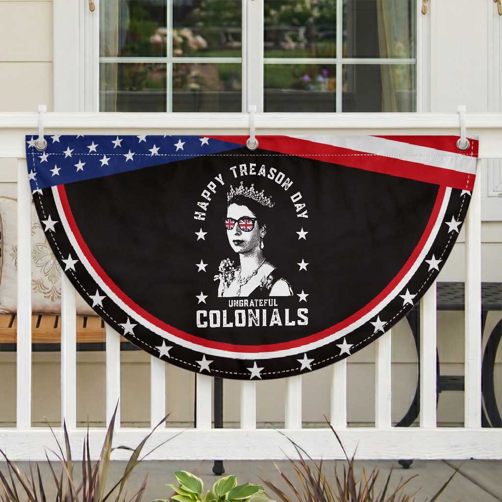 Happy Treason Day Patriotic Fan Flag British Queen Funny July 4th Colonial Meme TS10 2pcs pack Classic Black Print Your Wear