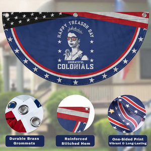 Happy Treason Day Patriotic Fan Flag British Queen Funny July 4th Colonial Meme TS10 Print Your Wear