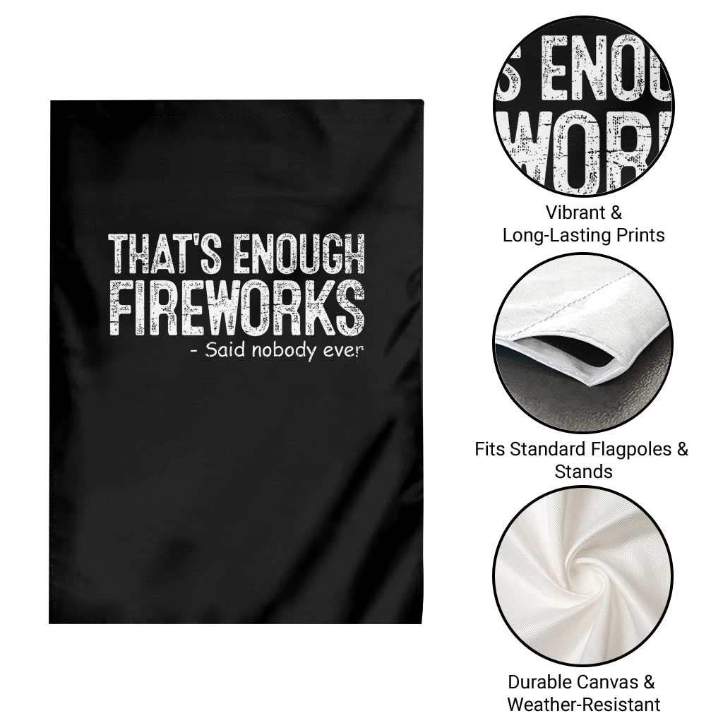 Funny Fireworks Garden Flag 4th Of July TS10 Print Your Wear