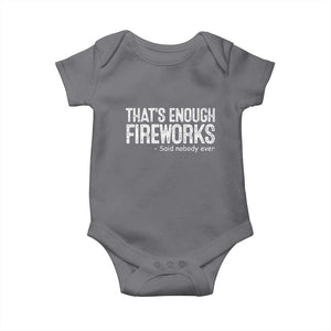Funny Fireworks Baby Onesie 4th Of July TS10 Charcoal Print Your Wear