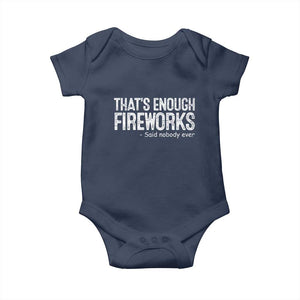 Funny Fireworks Baby Onesie 4th Of July TS10 Navy Print Your Wear