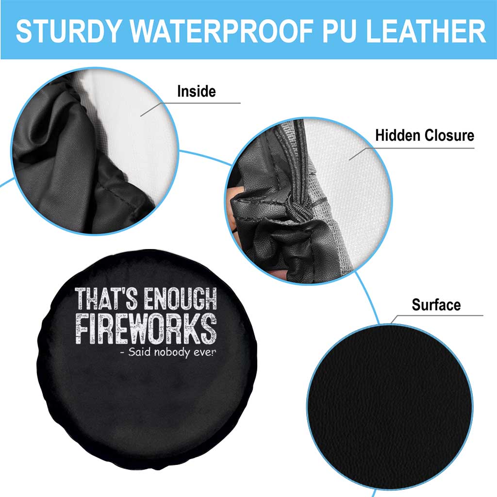 Funny Fireworks Spare Tire Cover 4th Of July TS10 Print Your Wear