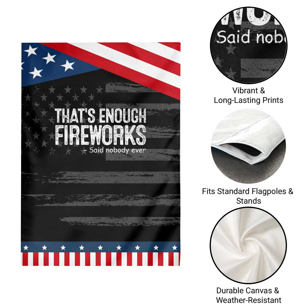 Funny Fireworks Garden Flag 4th Of July TS10 Print Your Wear
