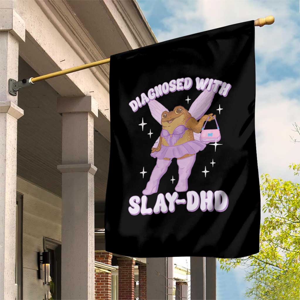 ADHD Meme Garden Flag Funny Slay DHD Frog Neurodivergent TS10 Print Your Wear