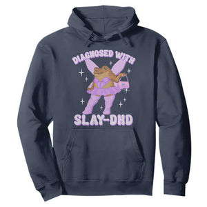 ADHD Meme Hoodie Funny Slay DHD Frog Neurodivergent TS10 Navy Print Your Wear