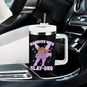 ADHD Meme Tumbler With Handle Funny Slay DHD Frog Neurodivergent TS10 Print Your Wear