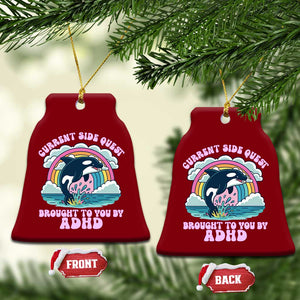 Side Quest ADHD Ceramic Ornament Funny Neurodivergent Meme TS10 Print Your Wear