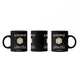 ADHD&D Roll for Concentration Coffee Mug ADHD Roll For Concentration Funny Gamer TS10 Print Your Wear