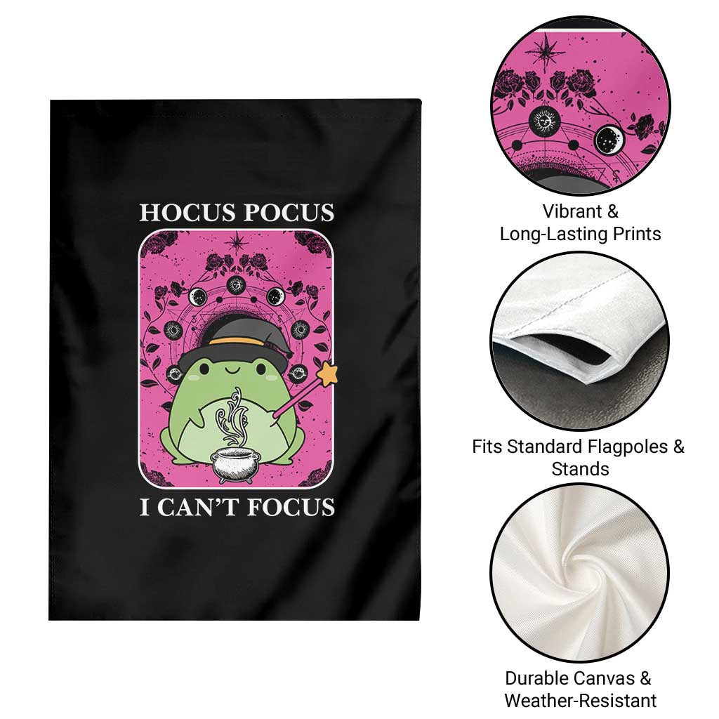 ADHD Meme Garden Flag Neurodivergent Wizard Frog I Cant Focus TS10 Print Your Wear