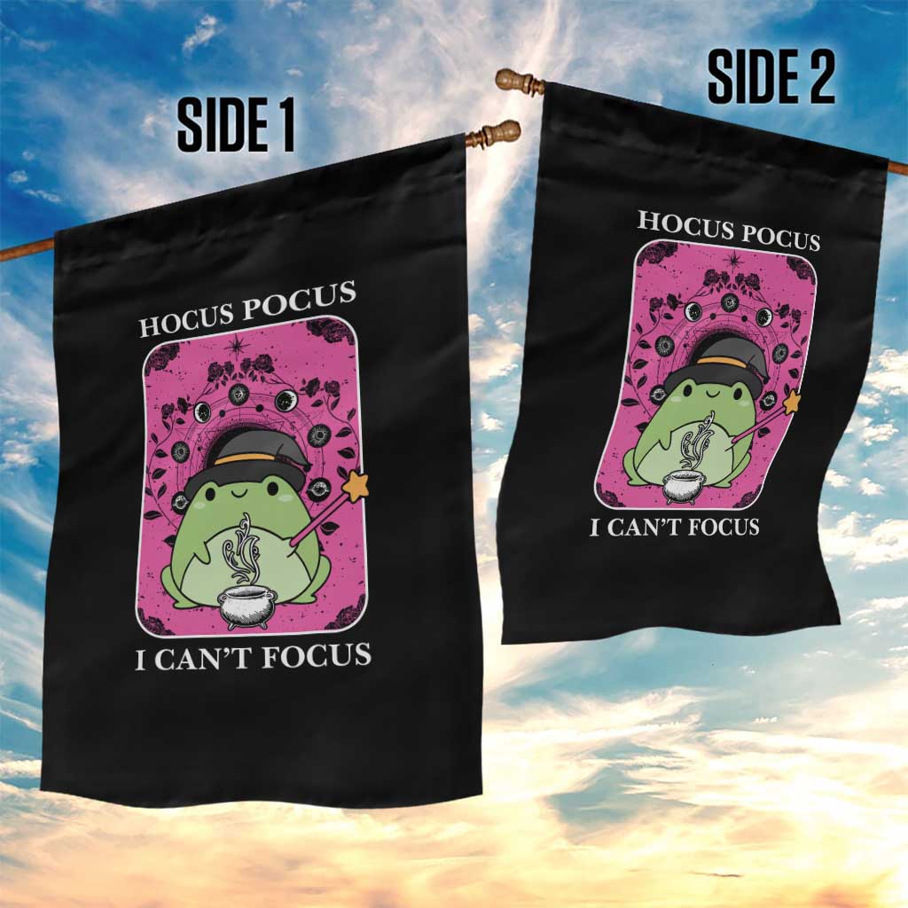 ADHD Meme Garden Flag Neurodivergent Wizard Frog I Cant Focus TS10 Print Your Wear