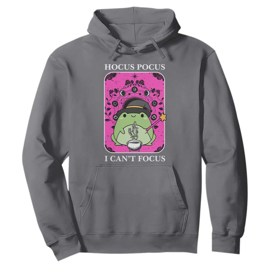 ADHD Meme Hoodie Neurodivergent Wizard Frog I Cant Focus TS10 Charcoal Print Your Wear