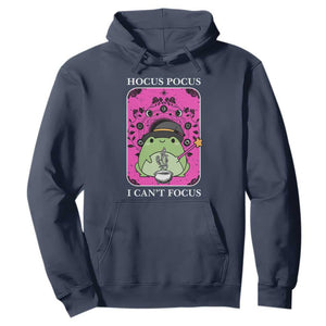ADHD Meme Hoodie Neurodivergent Wizard Frog I Cant Focus TS10 Navy Print Your Wear
