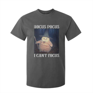 ADHD Cat Meme T Shirt For Kid Neurodivergent Wizard Cat I Cant Focus TS10 Dark Heather Print Your Wear