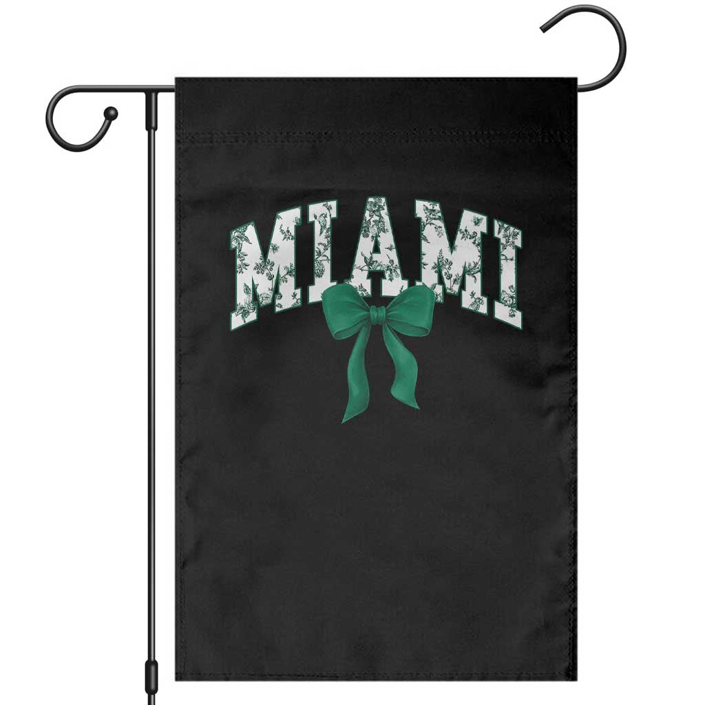 Miami Florida FL Vintage Athletic Sports Garden Flag Florida FL Throwback Design Print Classic